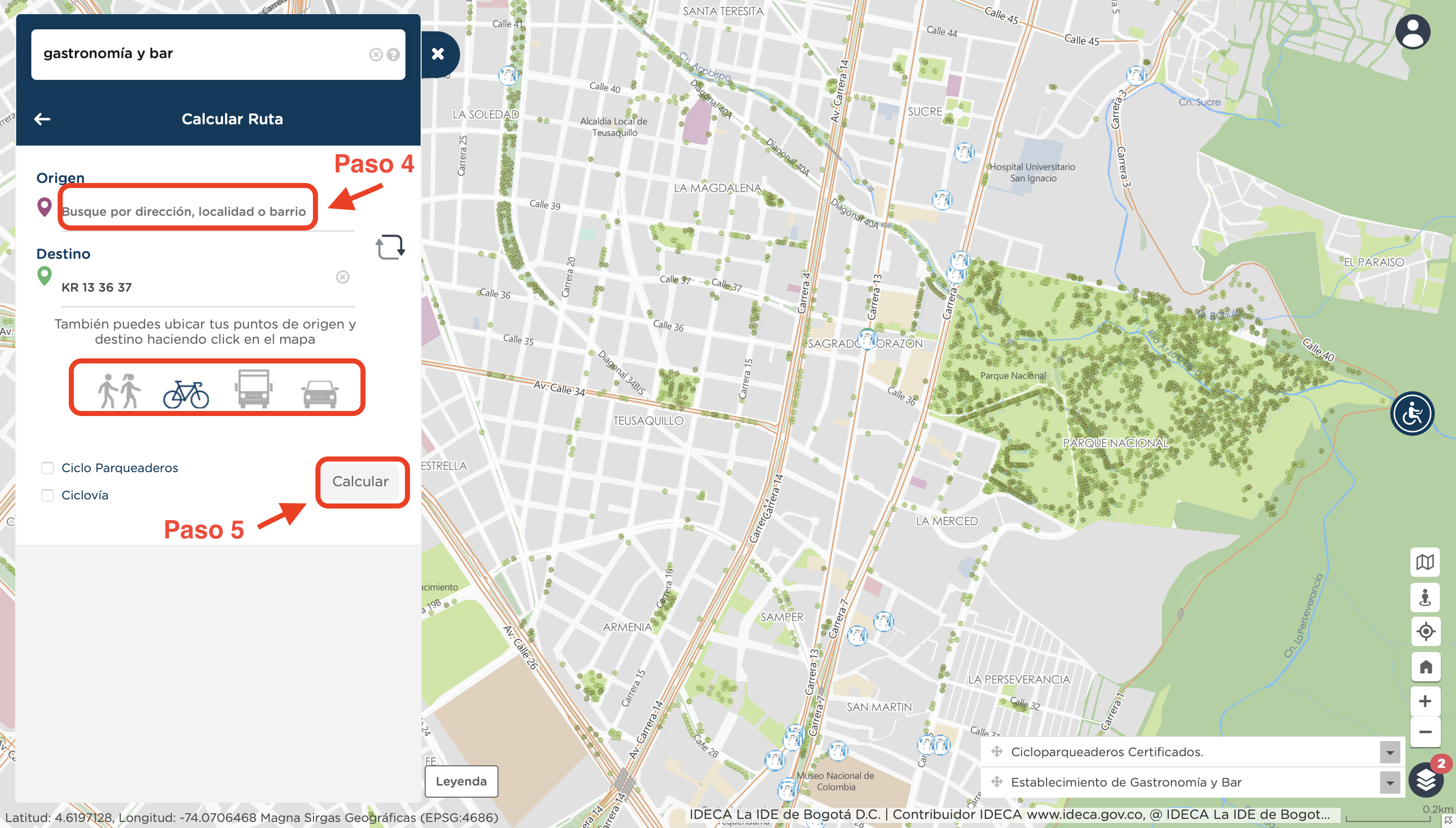 Gastronomía y bares San Valentín