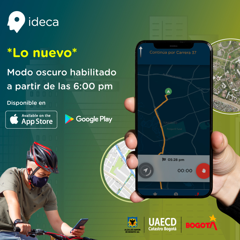 Lo nuevo de Mapas Bogotá Bici de noche