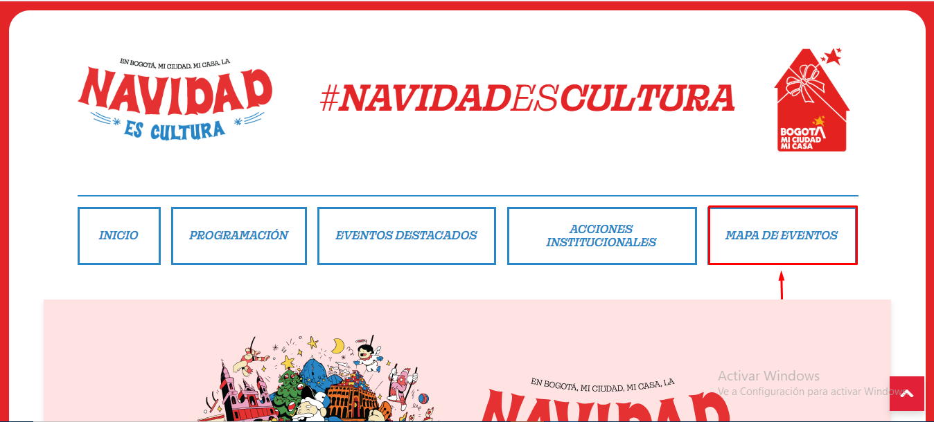 Mapa eventos navidad feo 2024