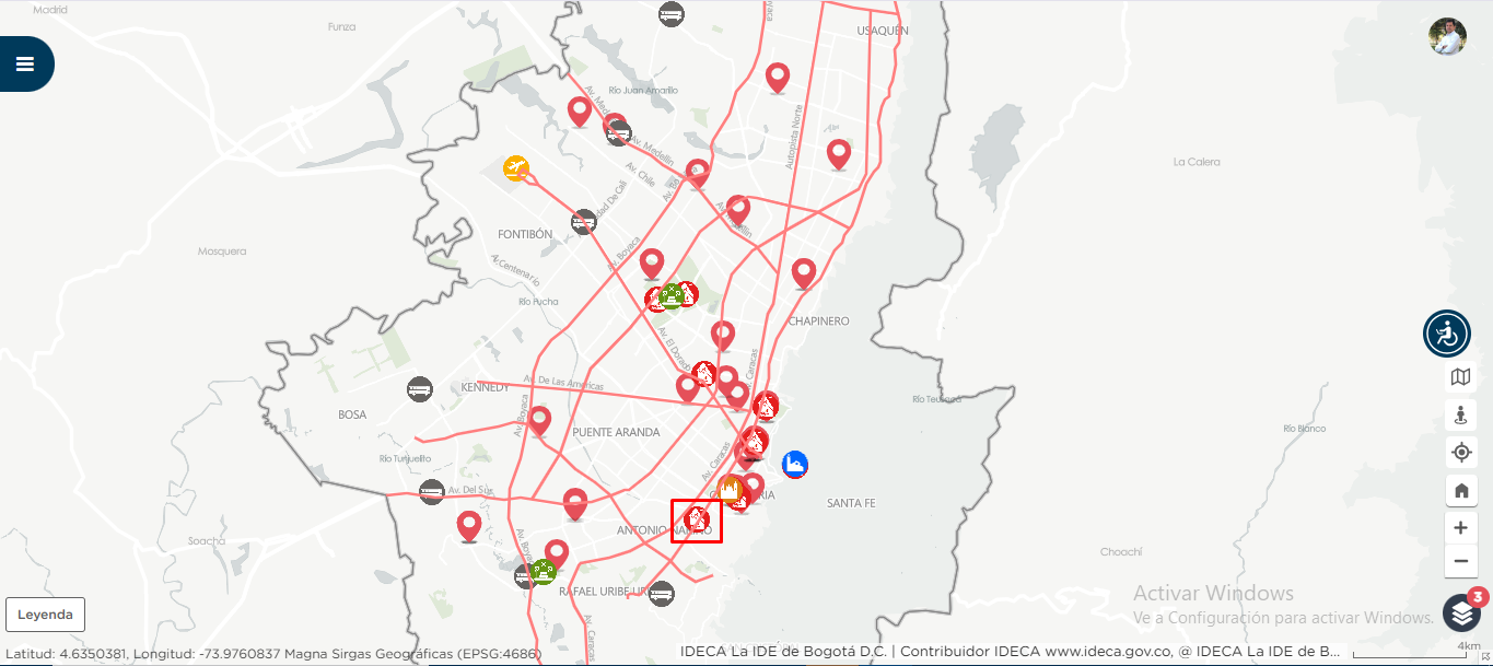 Mapas Bogotá Navidad 2024