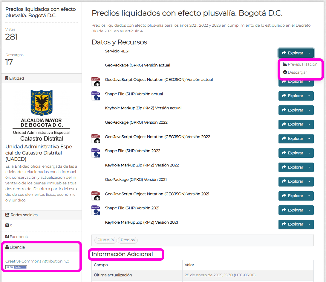 Datos Abiertos Bogotá 